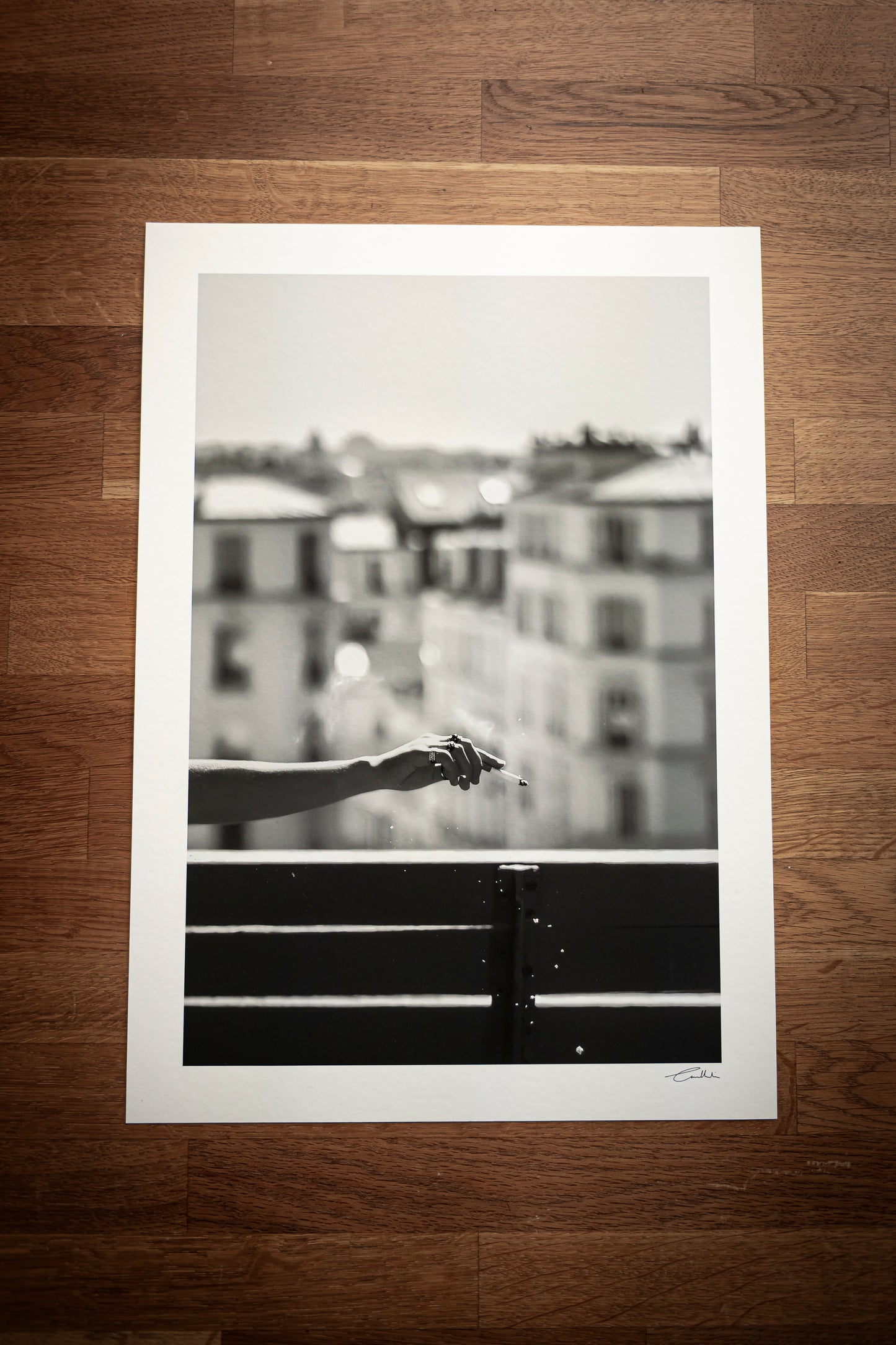 A Cigarette in Paris (B&W)
