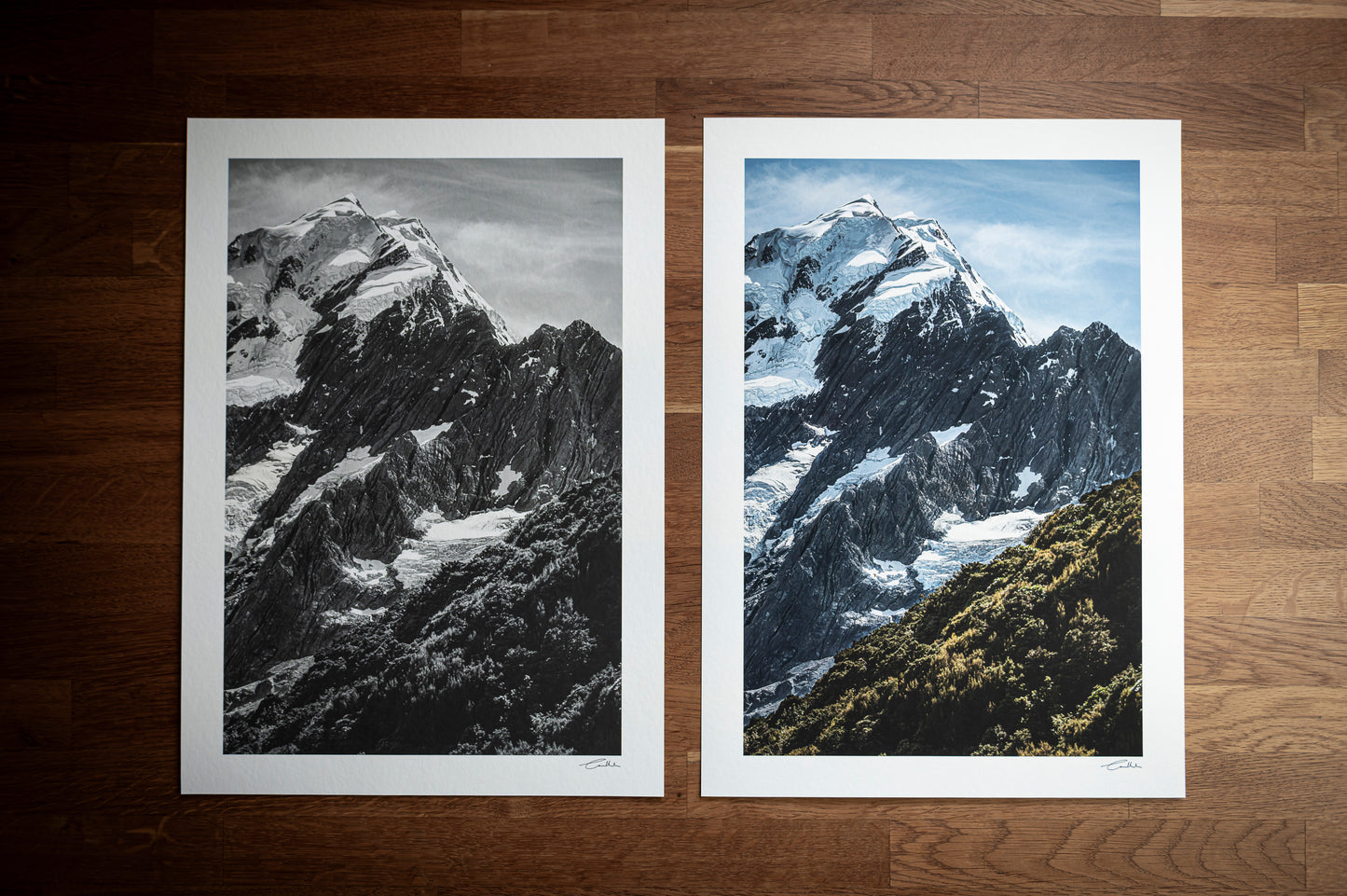 Aoraki, Mt Cook (B&W)