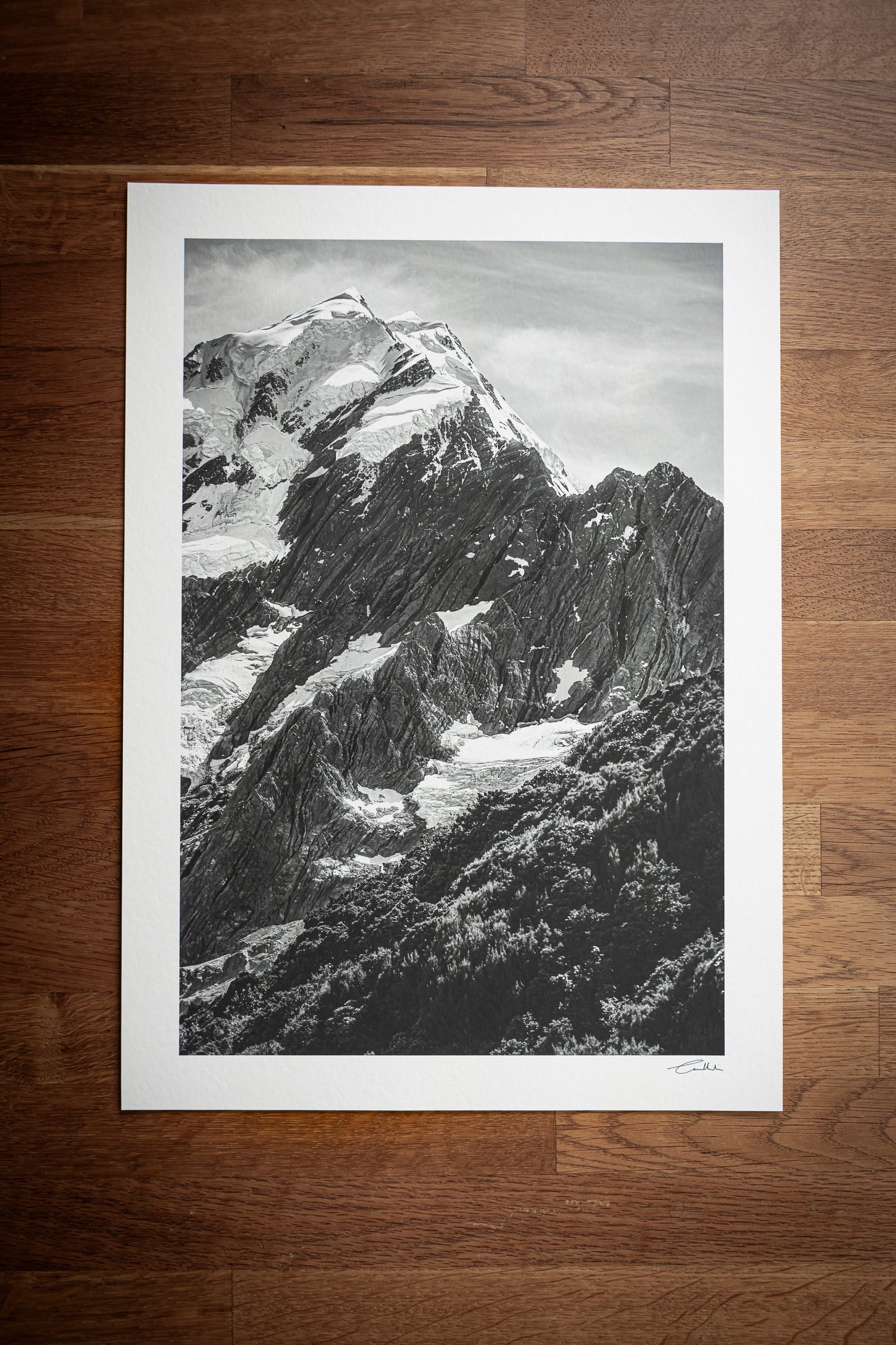 Aoraki, Mt Cook (B&W)