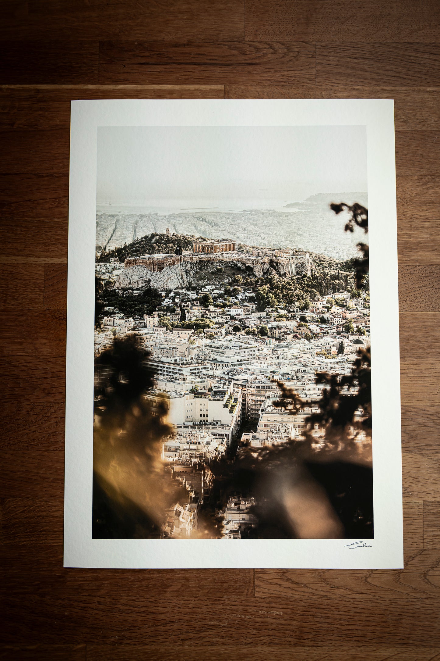 Sunset Over Athens (Colour)